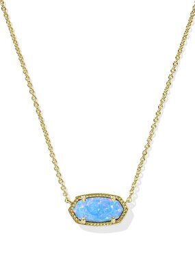 Elisa Gold Short Pendant Necklace